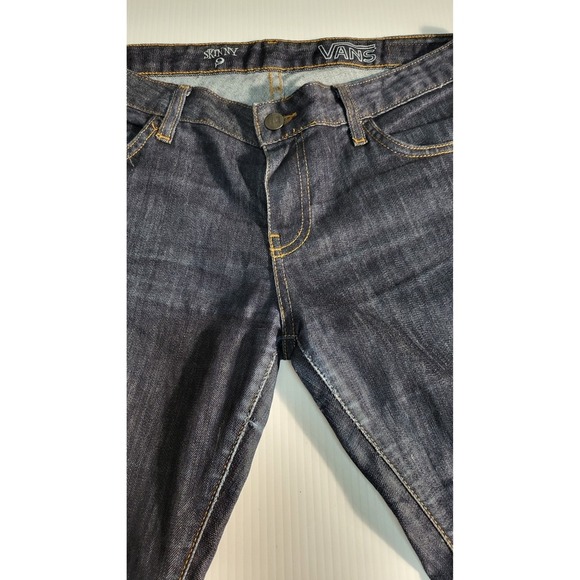 Vans Jeans Dark Wash Denim Slim Fit Low Rise Women's Size 27 - Picture 7 of 10